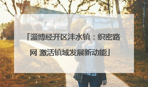 淄博经开区沣水镇：织密路网 激活镇域发展新动能