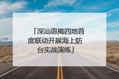 深汕惠揭四地首度联动开展海上防台实战演练