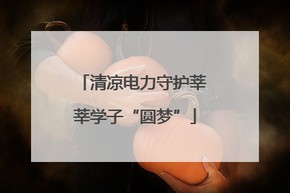 清凉电力守护莘莘学子“圆梦”