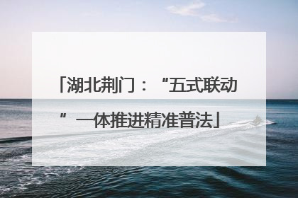湖北荆门：“五式联动”一体推进精准普法