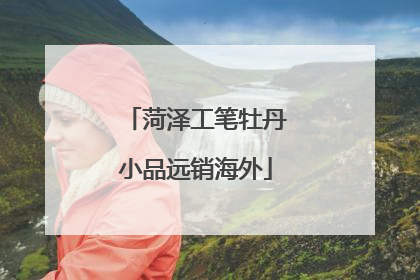 菏泽工笔牡丹小品远销海外