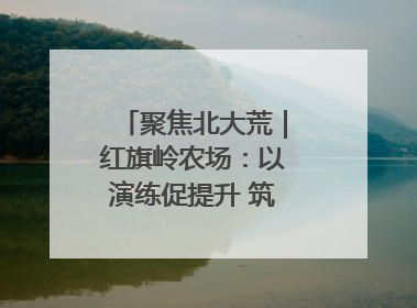 聚焦北大荒｜红旗岭农场：以演练促提升 筑牢平安基石