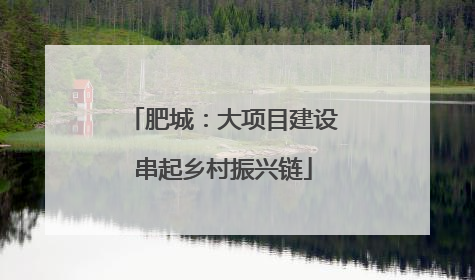 肥城：大项目建设串起乡村振兴链