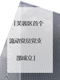 芙蓉区首个流动党员党支部成立