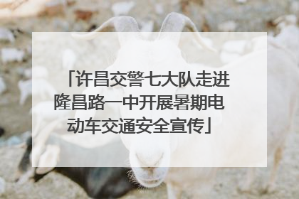 许昌交警七大队走进隆昌路一中开展暑期电动车交通安全宣传