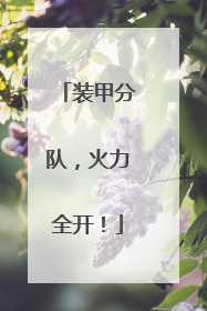 装甲分队，火力全开！