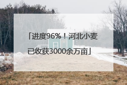 进度96%！河北小麦已收获3000余万亩