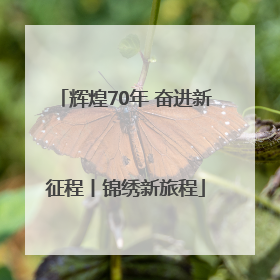 辉煌70年 奋进新征程丨锦绣新旅程