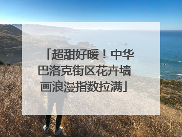 超甜好暖！中华巴洛克街区花卉墙画浪漫指数拉满