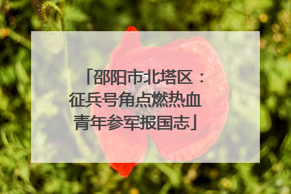 邵阳市北塔区：征兵号角点燃热血青年参军报国志