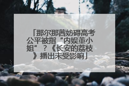 那尔那茜妨碍高考公平被指“内娱董小姐”？《长安的荔枝》播出未受影响
