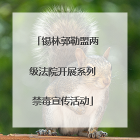 锡林郭勒盟两级法院开展系列禁毒宣传活动
