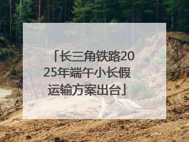 长三角铁路2025年端午小长假运输方案出台