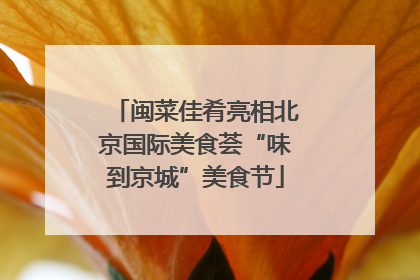 闽菜佳肴亮相北京国际美食荟“味到京城”美食节