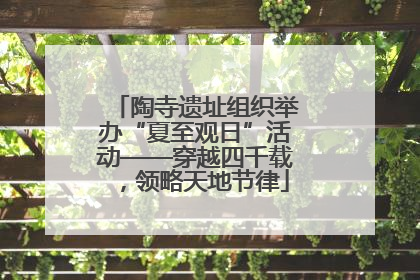 陶寺遗址组织举办“夏至观日”活动——穿越四千载，领略天地节律