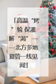 高温“烤”验 保灌解“渴”——北方多地夏管一线见闻