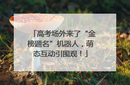 高考场外来了“金榜题名”机器人，萌态互动引围观！