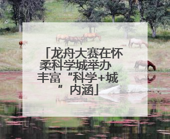 龙舟大赛在怀柔科学城举办 丰富“科学+城”内涵