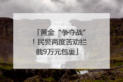 黄金“争夺战”！民警两度苦劝拦截9万元包裹