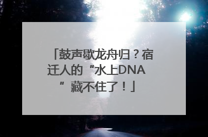 鼓声歇龙舟归？宿迁人的“水上DNA”藏不住了！