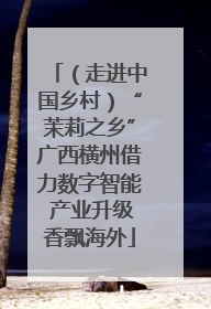（走进中国乡村）“茉莉之乡”广西横州借力数字智能 产业升级香飘海外