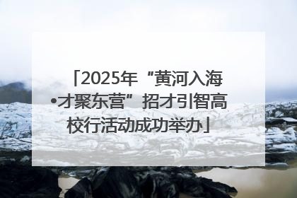 2025年“黄河入海•才聚东营”招才引智高校行活动成功举办