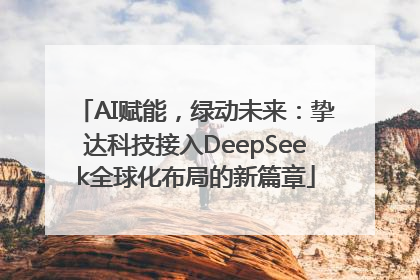 AI赋能，绿动未来：挚达科技接入DeepSeek全球化布局的新篇章